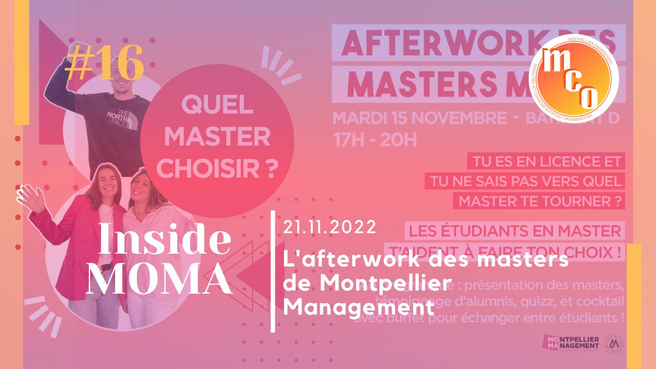 Afterwork des masters - Les étudiants de master t'aident à faire ton choix !