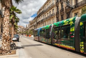 Tramway coloré de Montpellier