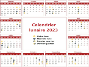 Calendrier lunaire chinois 2023